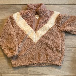 Nine West Sherpa 1/4 Zip Sweater